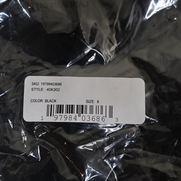 Sam Edelman Womens 8 Tie Waist Crop Wide Leg Jumpsuit in Black NEW - Picture 9 of 9